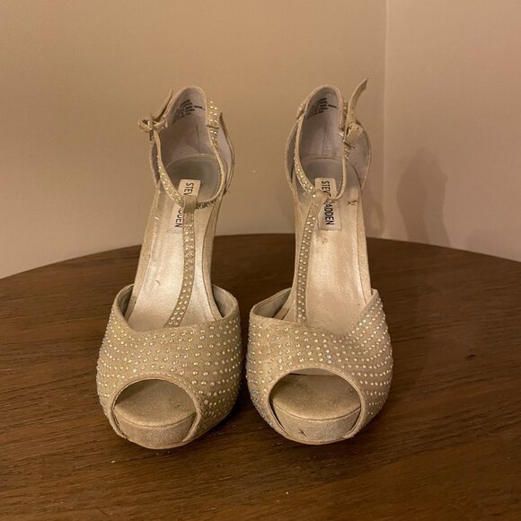 Metallic Rhinestone Heels - Picture 2 of 3